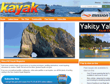 Tablet Screenshot of kayaknz.co.nz